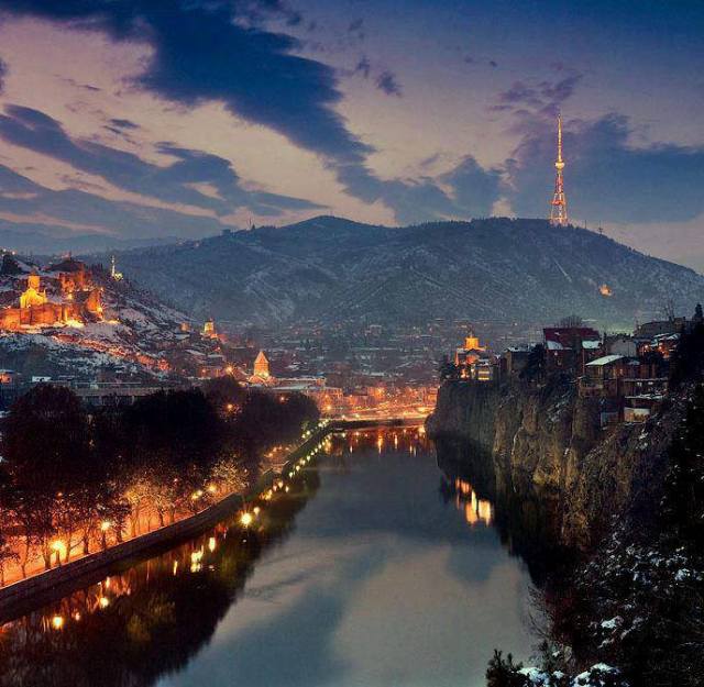 Tbilisi at night
