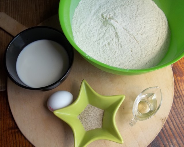 Ingredients for Khachapuri Dough