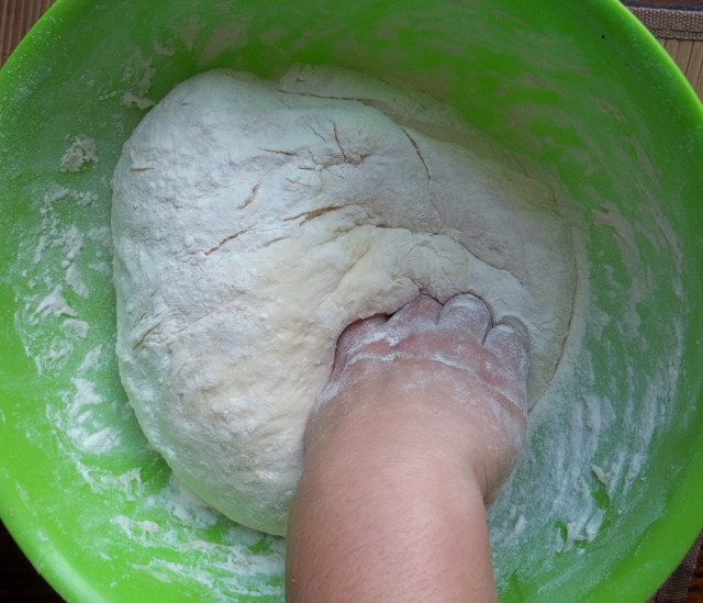 Kneading the Khachapuri Dough