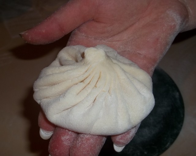 Khinkali Ready for Cooking