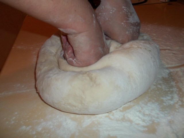 Kneading Dough for Khinkali Recipe