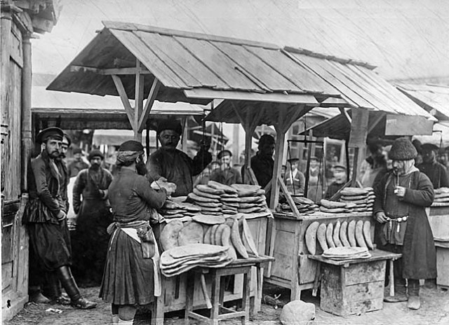Bread stall in Tiflis