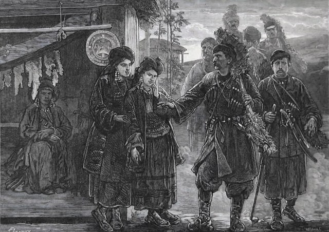 Page from the Illustrated London News dated 1873 – entitled ‘Betrothal in Georgia’