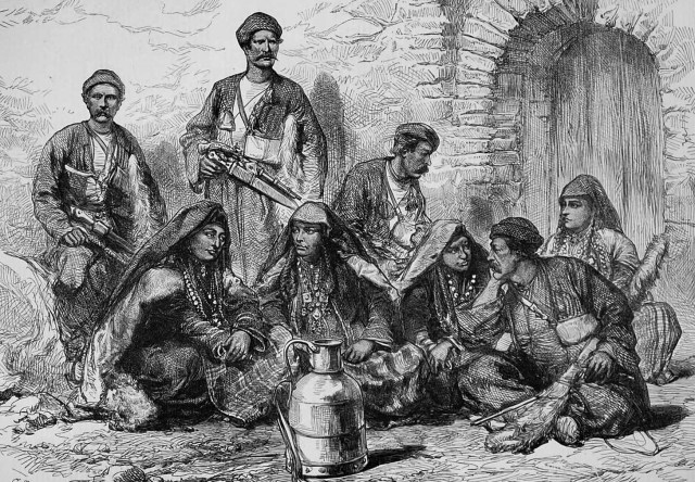 Page from the Illustrated London News dated 1873 – entitled 'Georgian Mountaineers'