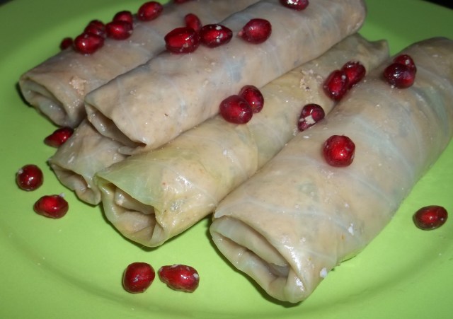 Walnuts Wrapped in Cabbage Leaves