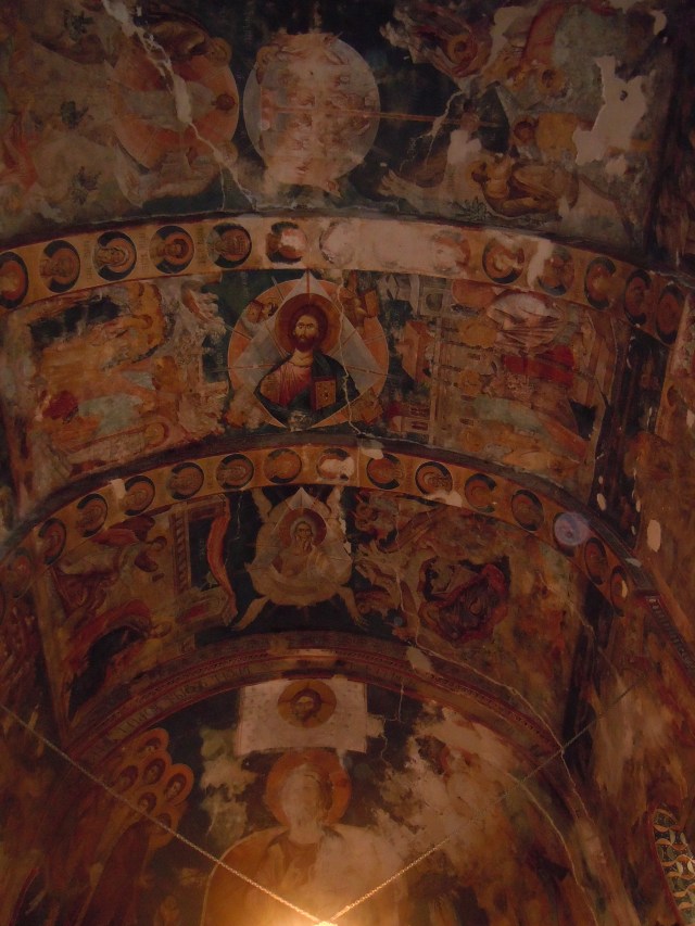 Mural in St. George's Church and Monastery complex in the village of Ubisa