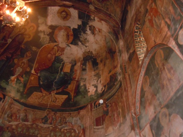 Mural in St. George's Church and Monastery complex in the village of Ubisa_4