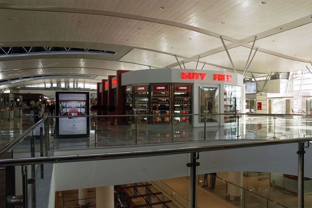 Duty Free Shop at Tbilisi International Airport. Photo by Gia Gvilava at the English language Wikipedia