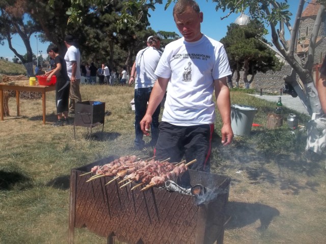Barbecue at the Kartli Wine Festival in Gori