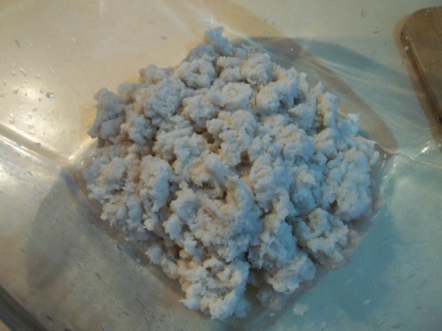 Making Bread Mixture for Beef and Pork Patties Recipe