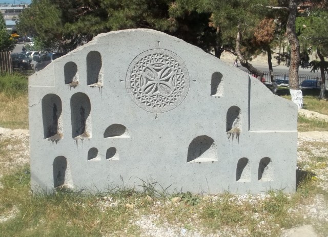 Place for Candles at the Memorial of Georgian Warrior Heroes by the Gori Fortress