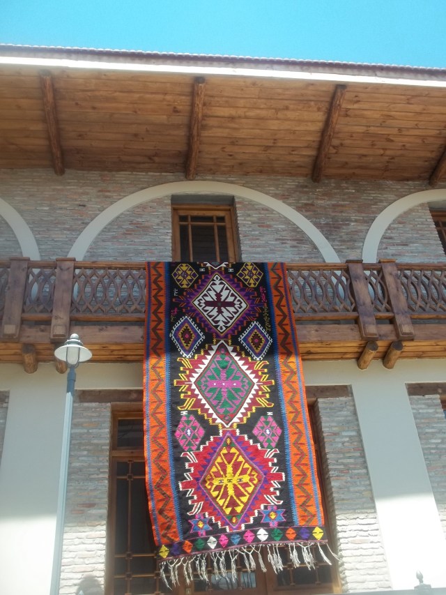Traditional Carpet Displayed at the Kartli Wine Festival