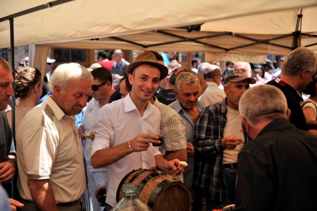 Visitors Sampling the Wines at the Kartli Wine Festival