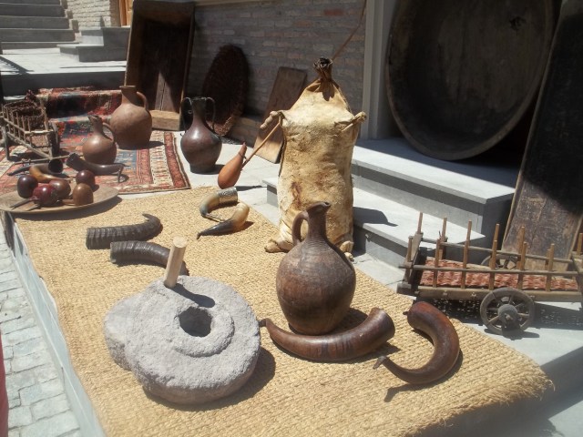 Wineskin and other Winemaking Materials at the Kartli Wine Festival