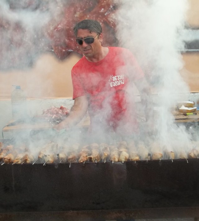 A Barbecue at the Tbilisi Beer Festival