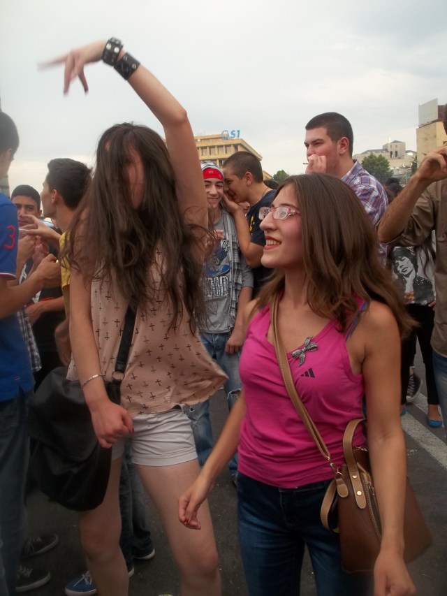 Dancing at the Tbilisi Beer Festival 2013
