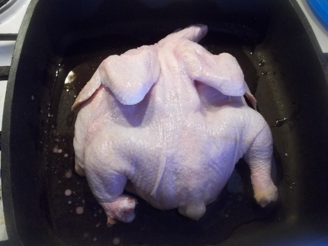 Frying Chicken for Georgian Chicken with Nuts Recipe