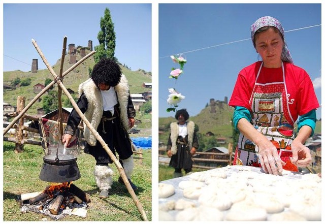 Traditional Cuisine at the Tushetoba Festival