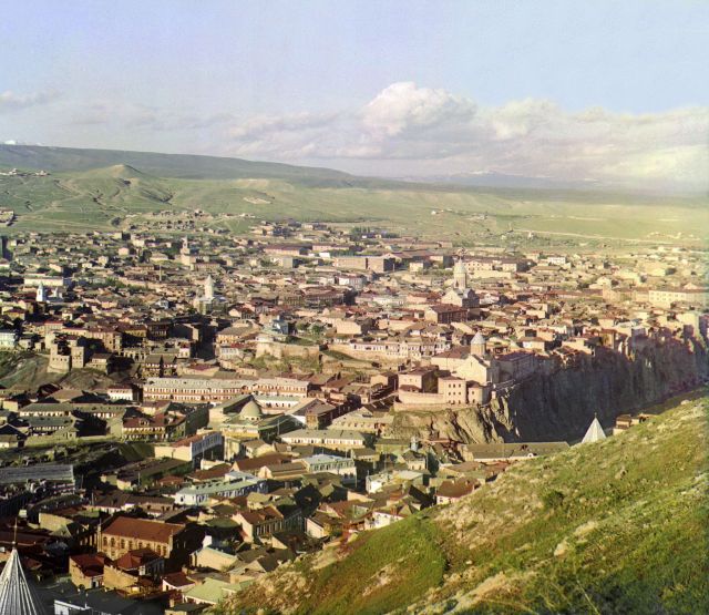 Color Photograph of Tbilisi in the early 1900s by Sergey Mikhaylovich Prokudin-Gorsky