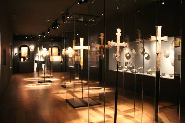 Display of Crosses at the Svaneti Museum of History and Ethnography. Photo courtesy of the National Museum of Georgia.