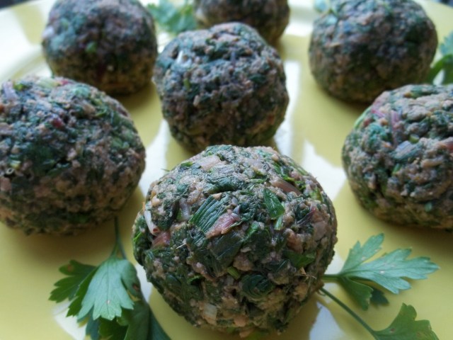 Fkhali with Beetroot Leaves and Nuts Ready for Serving