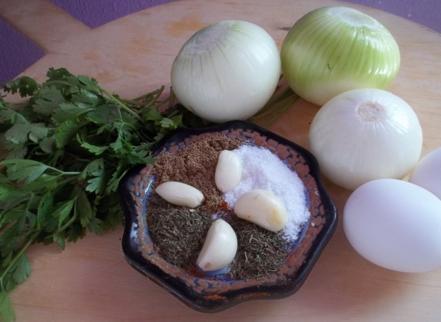Ingredients for Lobio with Mint and Eggs Recipe