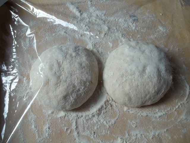 Khachpuri wrapped in clingfilm