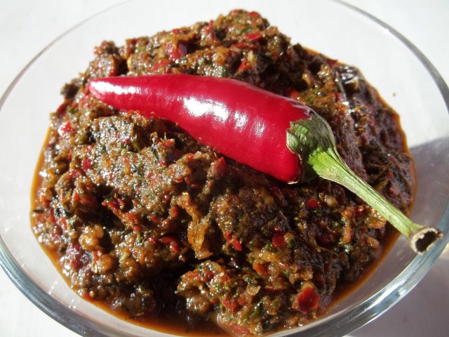 Megrelian Ajika Ready to be Served