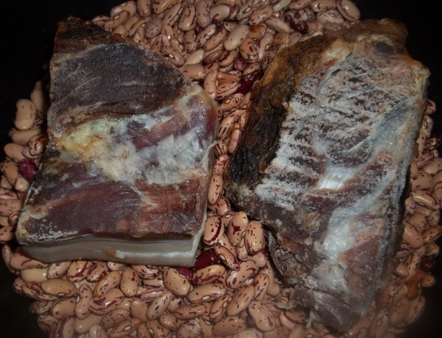 Racha Ham with Lobio Beans