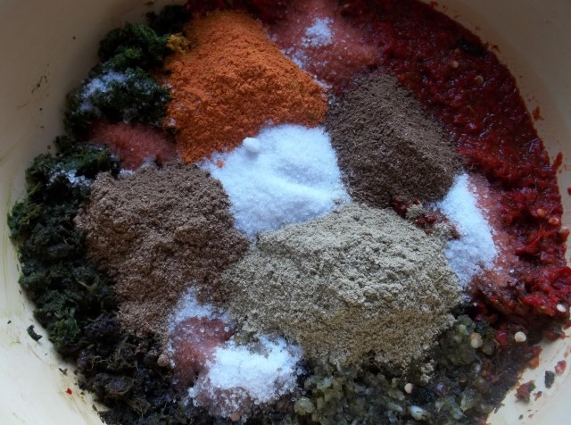 Spices and Salt for Megrelian Ajika Recipe