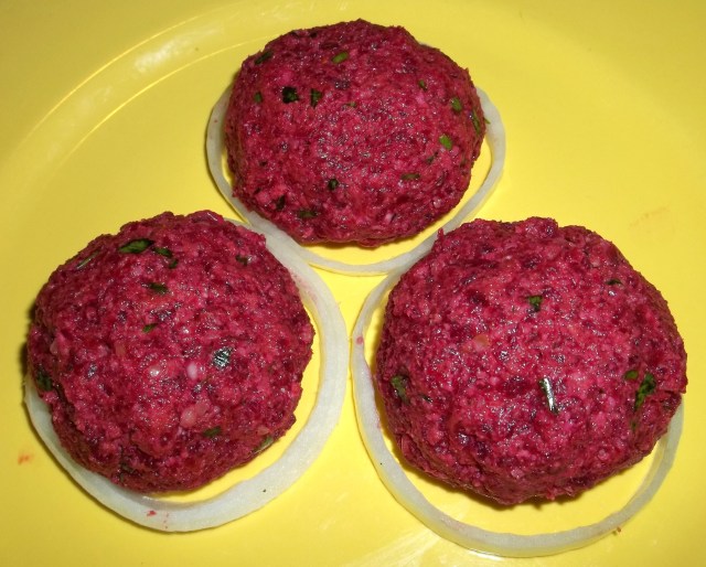 Beetroot Fkhali with Nuts Ready for Serving