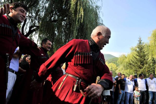 Dancing at the Wine Festival in Racha – 31 August 2013