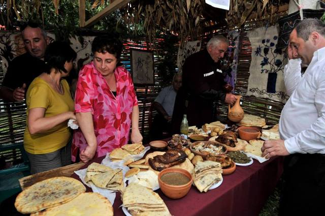 Food at the Wine Festival in Racha – 31 August 2013