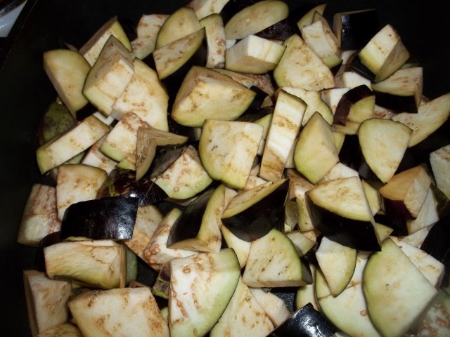 Frying Eggplant