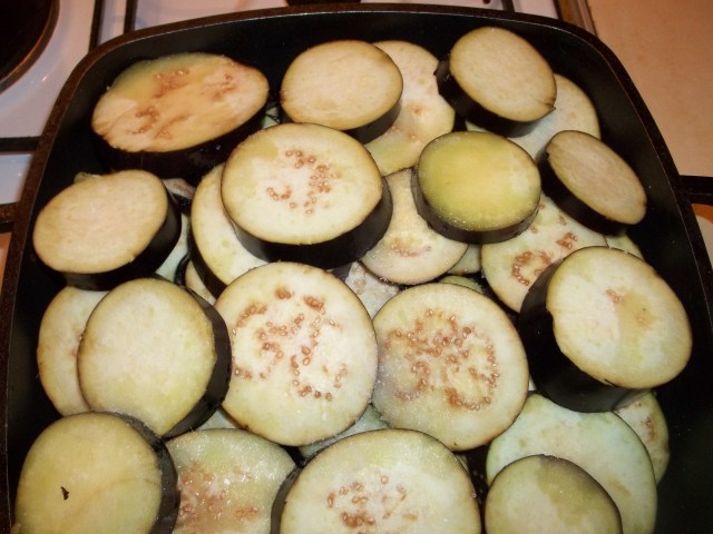 Frying Eggplant