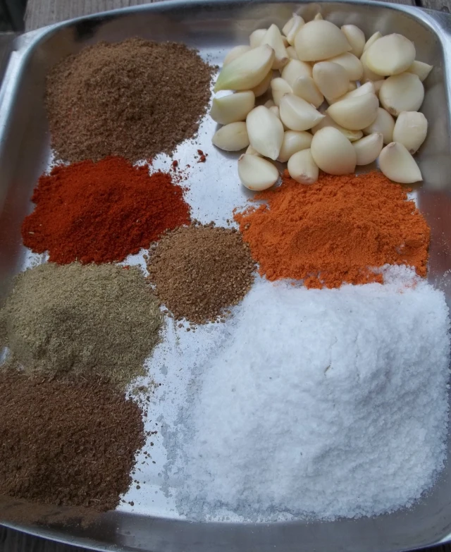 Ingredients for Svanetian Salt
