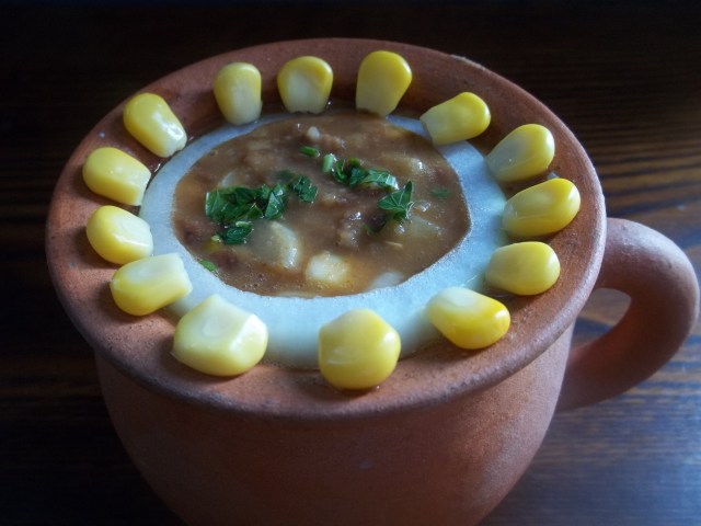 Lobio with Sweetcorn