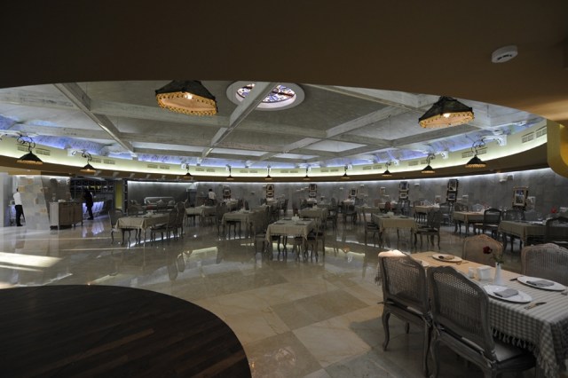 Saperavi Restaurant the Winery Khareba Tourist Complex at Kvareli Gvirabi. Photo courtesy of Winery Khareba