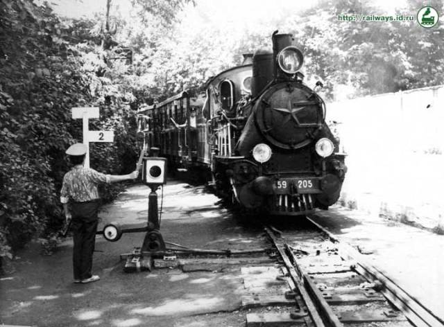 Steam locomotive 159-205. Photo from T. Altbergs's private archive. 1960s - 1970s.