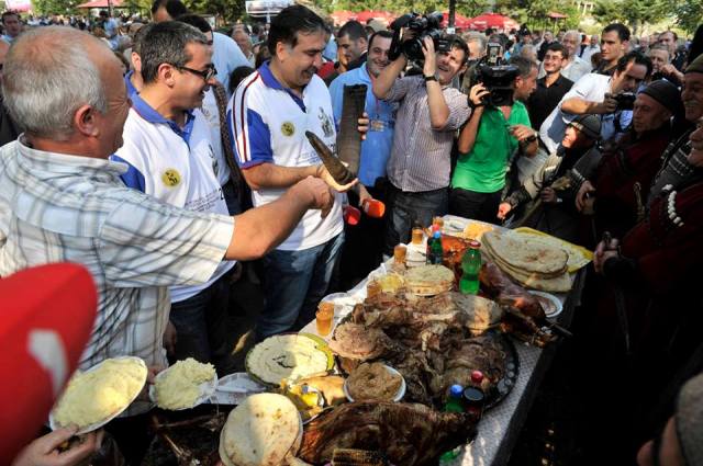 The President of Georgia at the Wine Festival in Racha – 31 August 2013