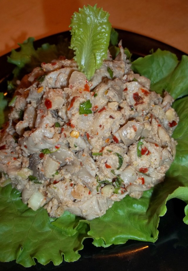 Wild Oyster Mushrooms with Walnuts