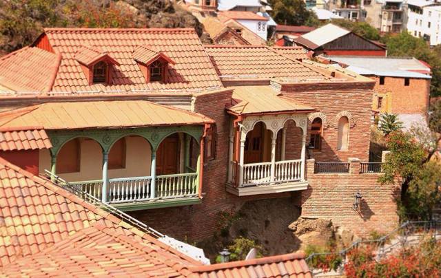 Restored houses in Tbilisi's Old Town. Photo courtesy of Tbilisi Government.