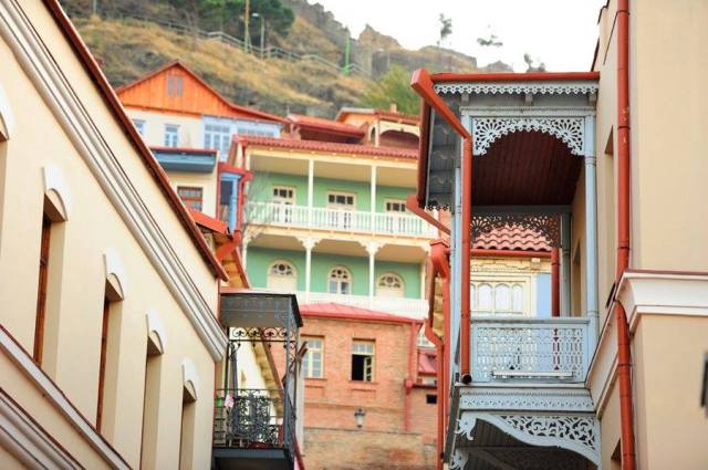 Balconies in Tbilisi's Old Town. Photo courtesy of Tbilisi Government.