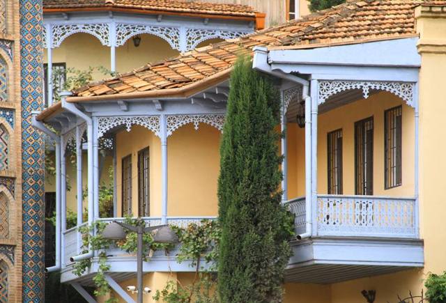 Balconies in the Abanotubani part of Tbilisi's Old Town. Photo courtesy of Tbilisi Government.