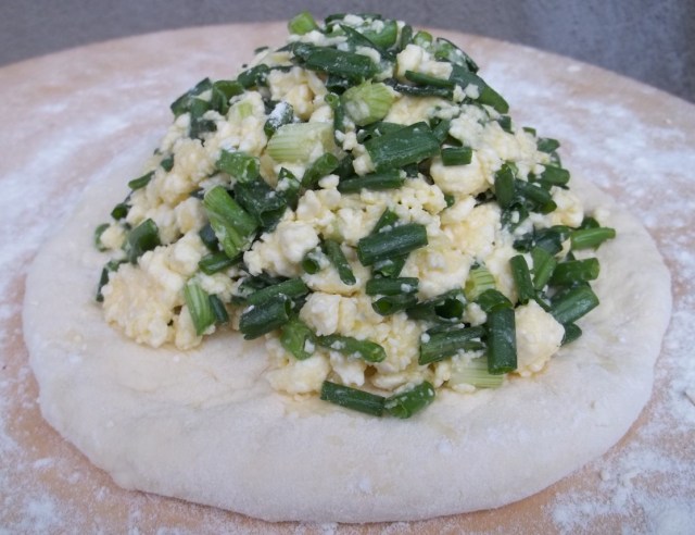 Cheese and Green Onion Filling for Svanetian Khachapuri