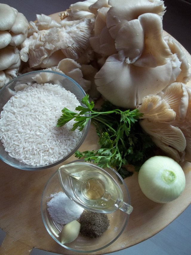 Ingredients for Oyster Mushroom Pastry
