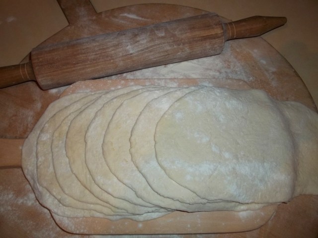 Rolled out Dough ready for Filling