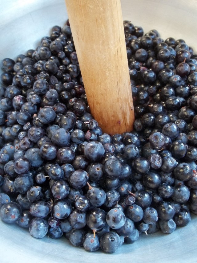 Crushing Grapes to make Badagi