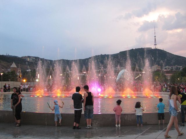 Fountain in Rike Park, Tbilisi Photo by Kober, via Wikimedia Commons