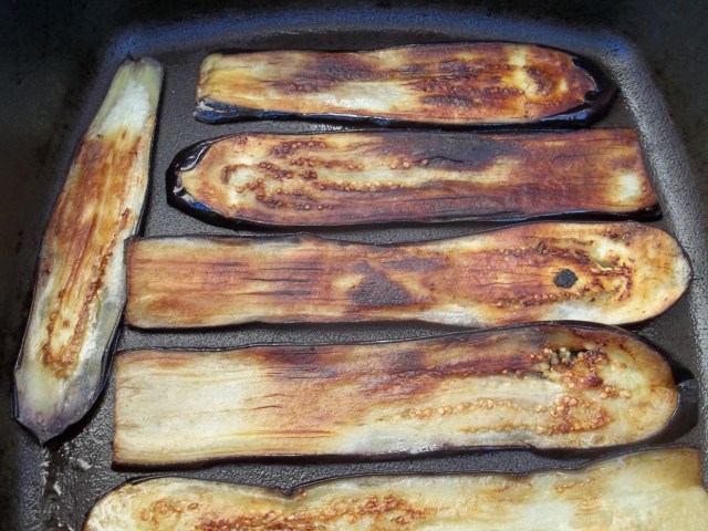 Frying Eggplant